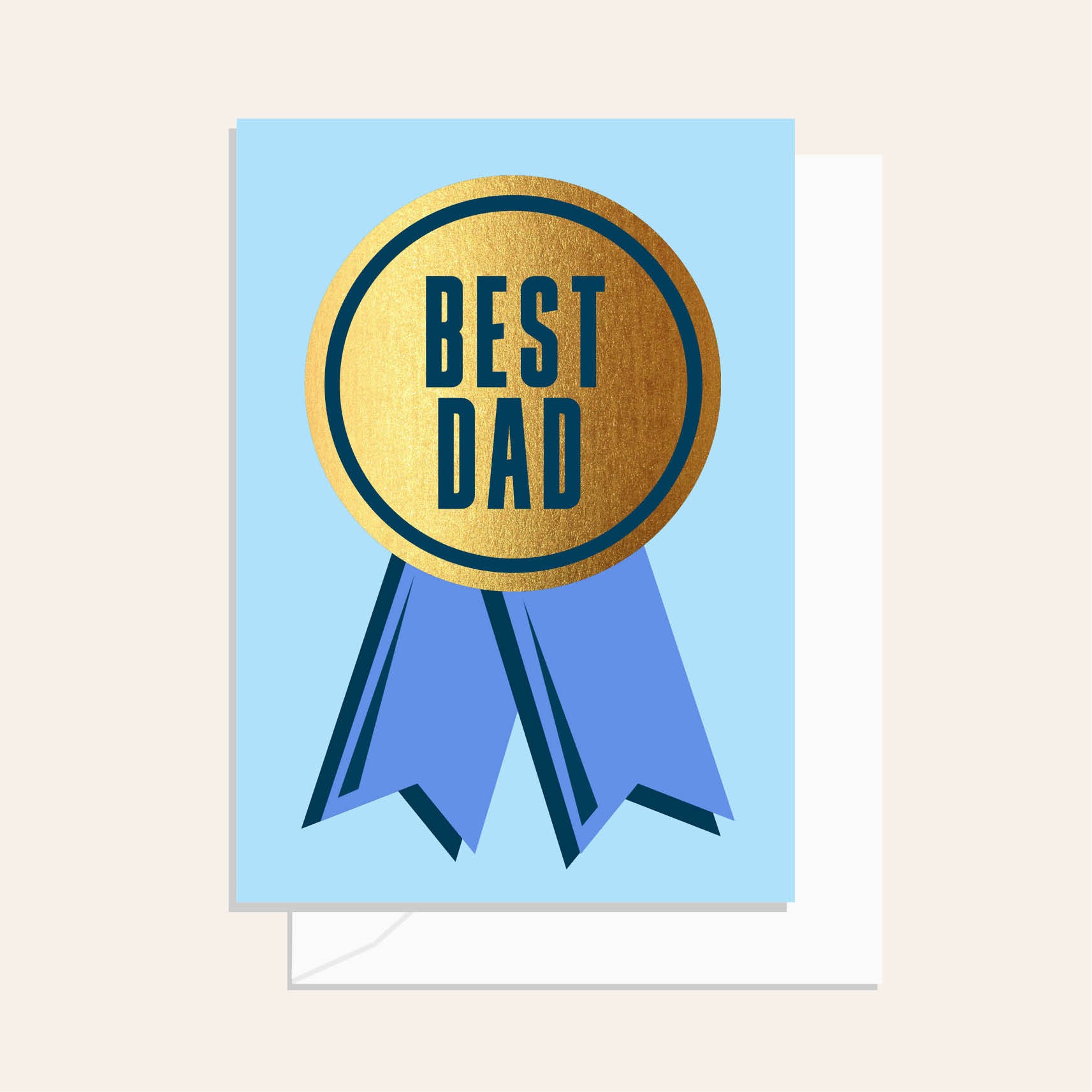 Best Dad Medal Greeting Card