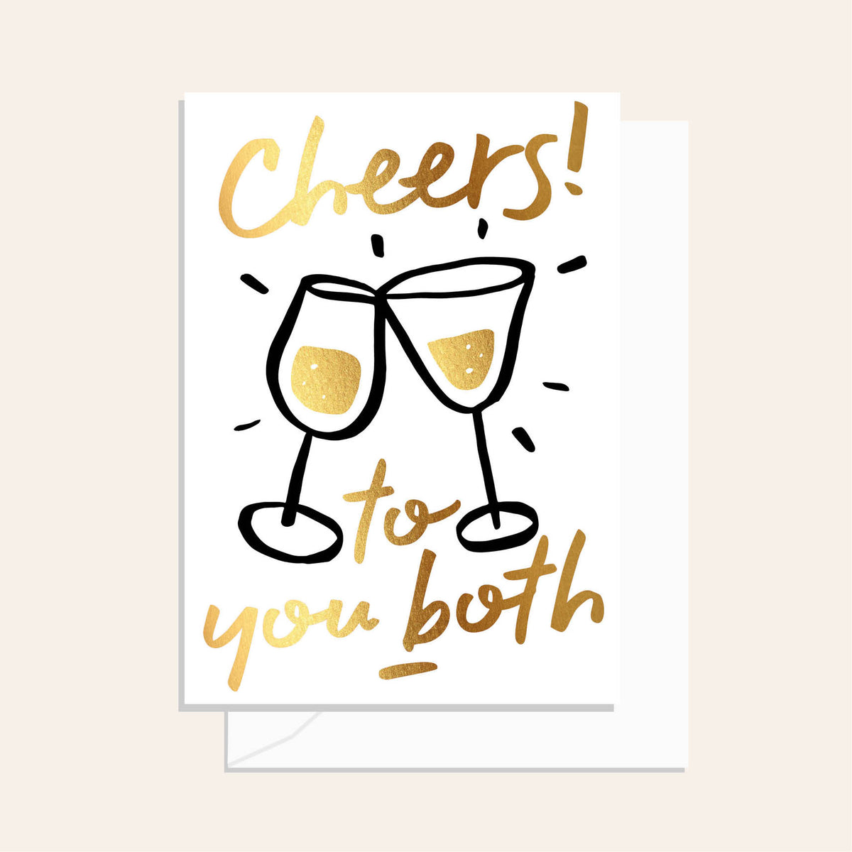 Cheers To You Both! Greeting Card