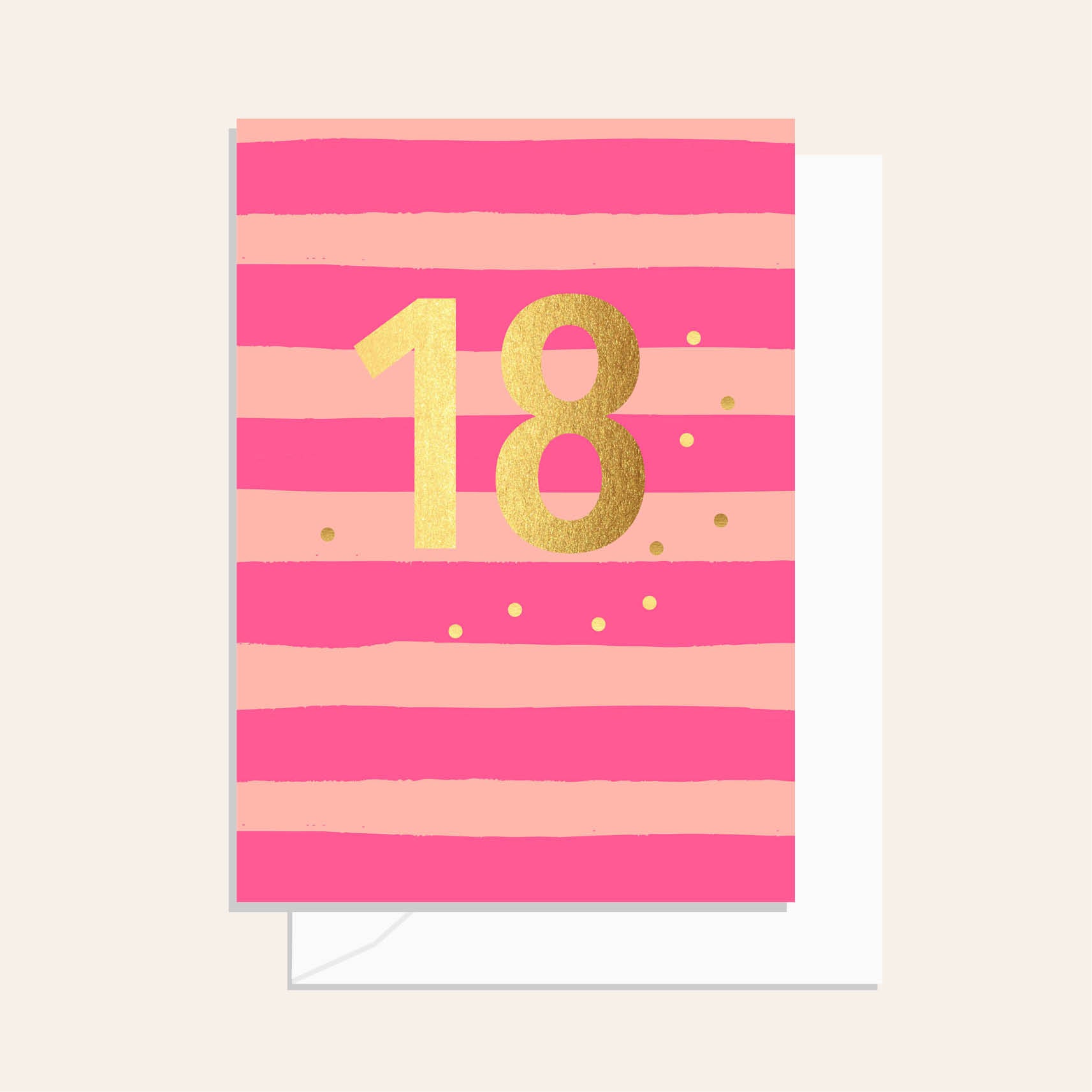 18th Stripe Neon Pink