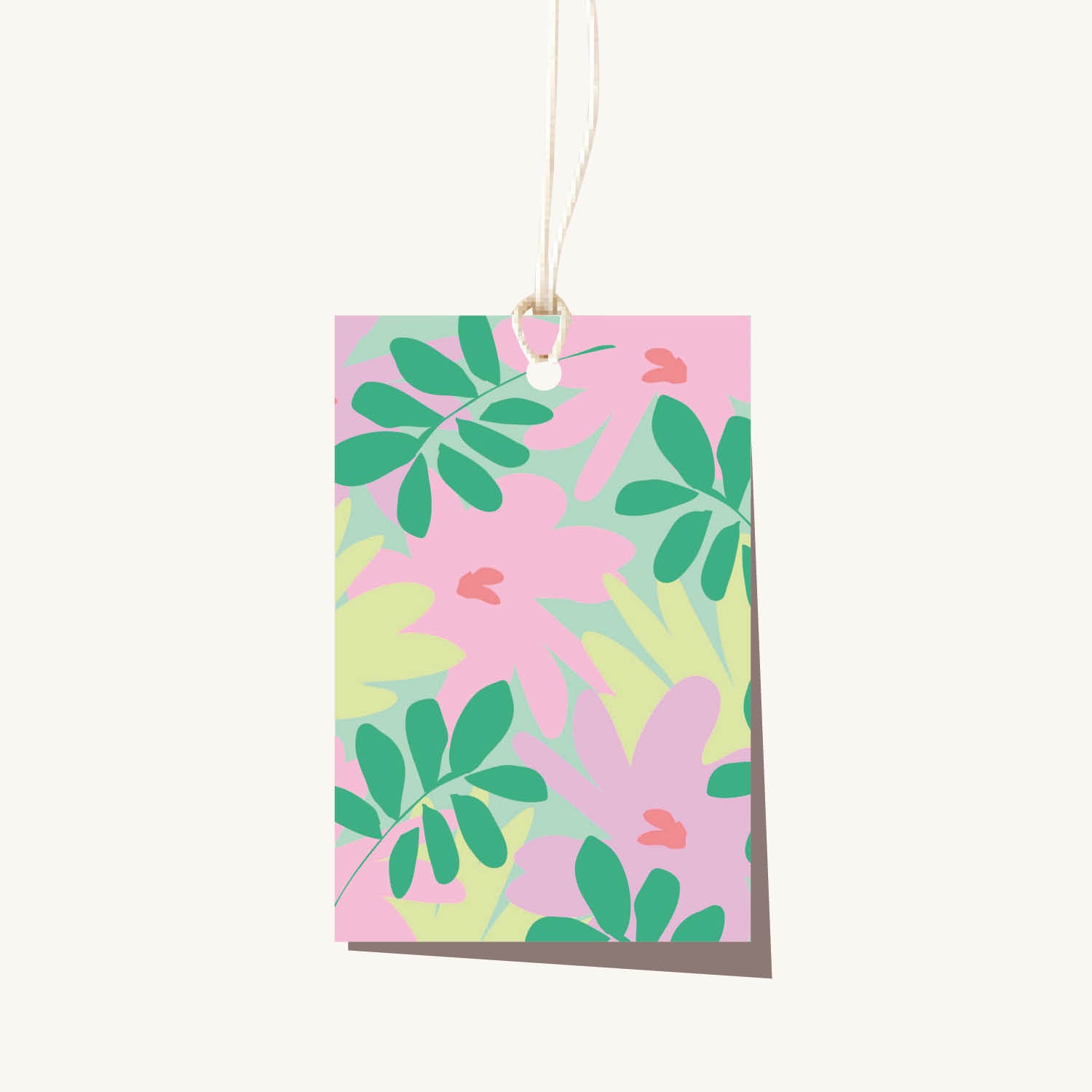 Floral Gift Tag (No String)