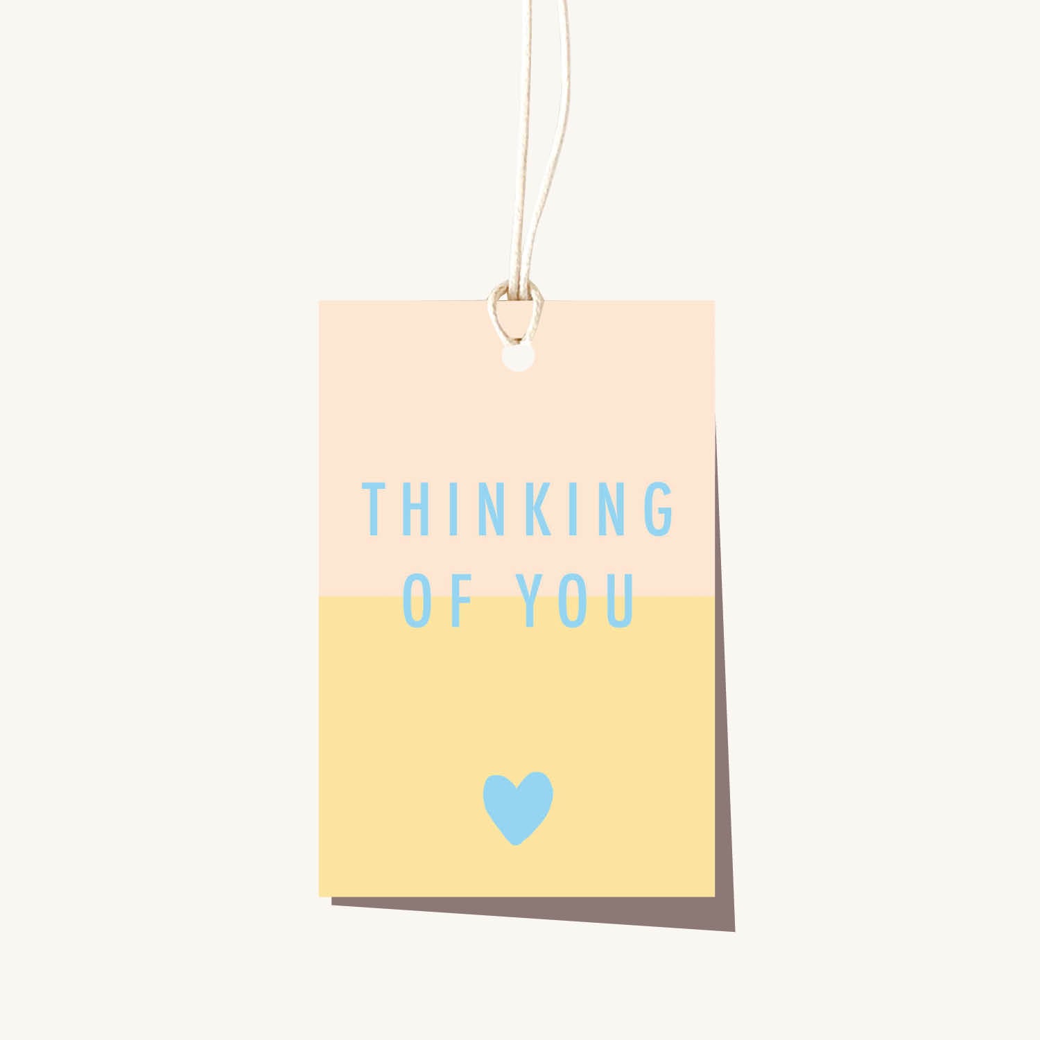 Sorbet Thinking Of You Tag (No String)
