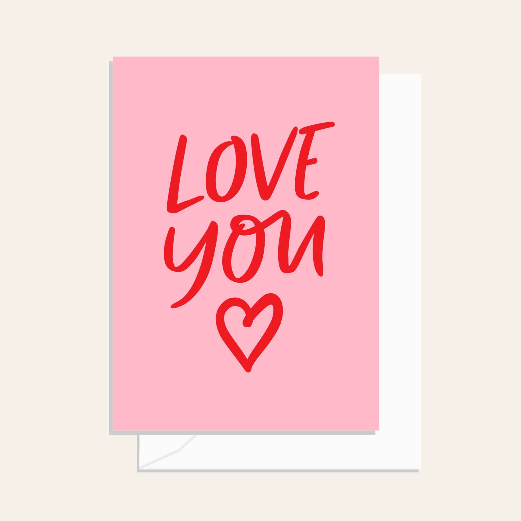 Love You Script Card