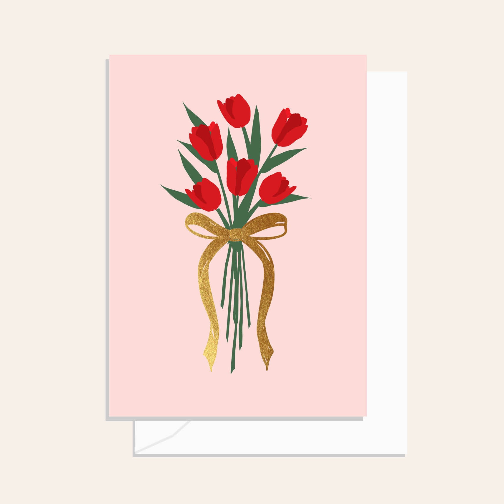 Red Tulip Bunch
