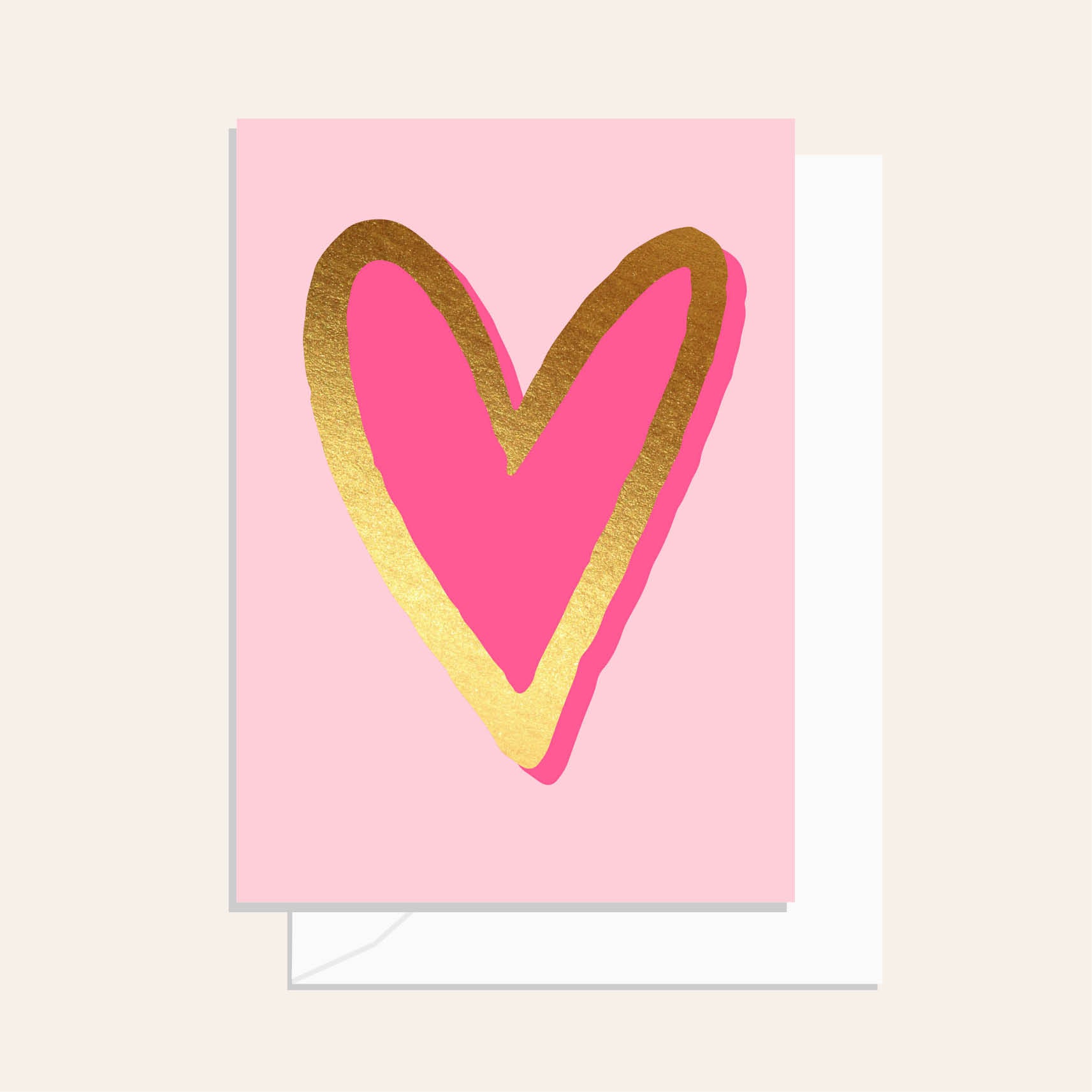 Painty Heart Neon Pink