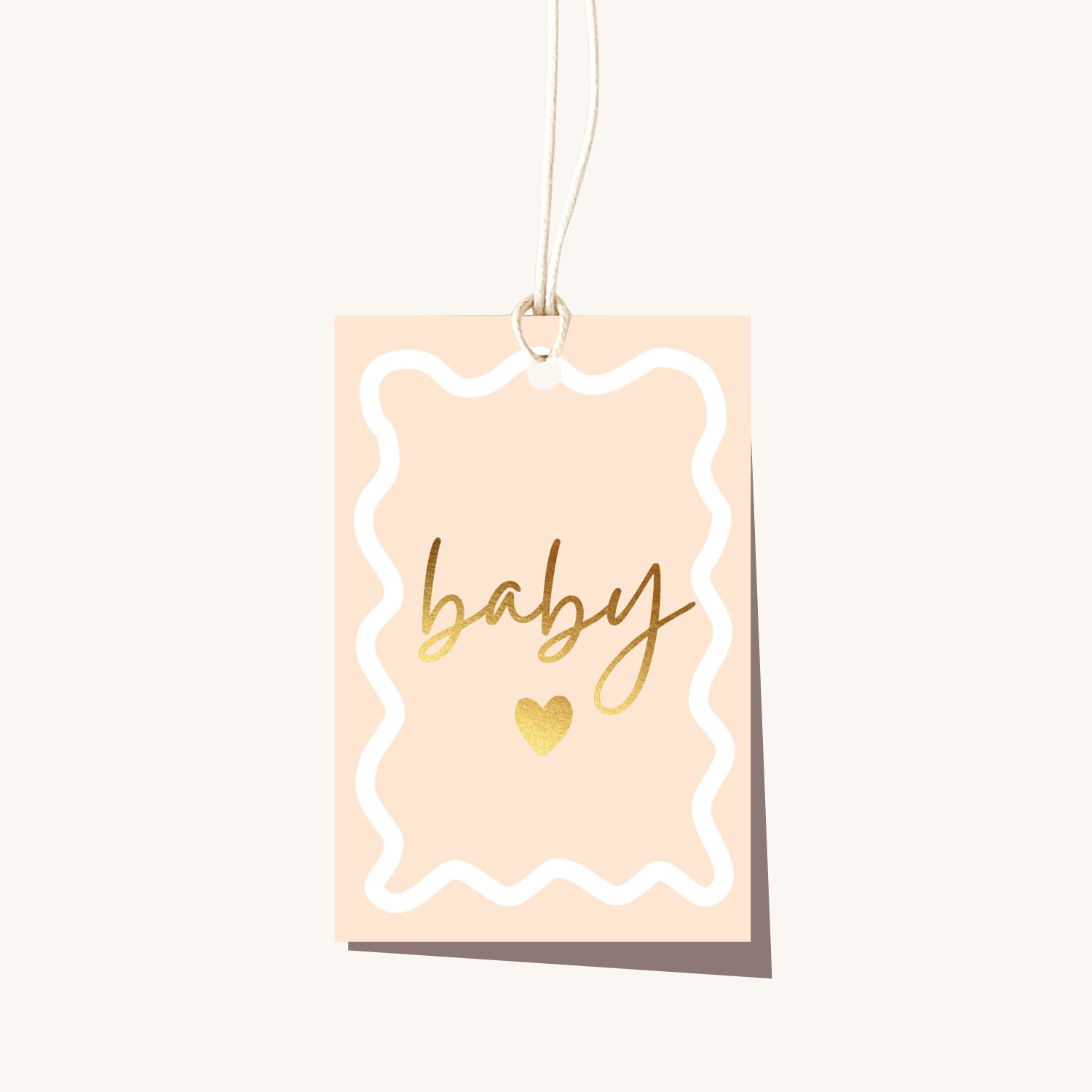 Baby Wavy Sand Gift Tag