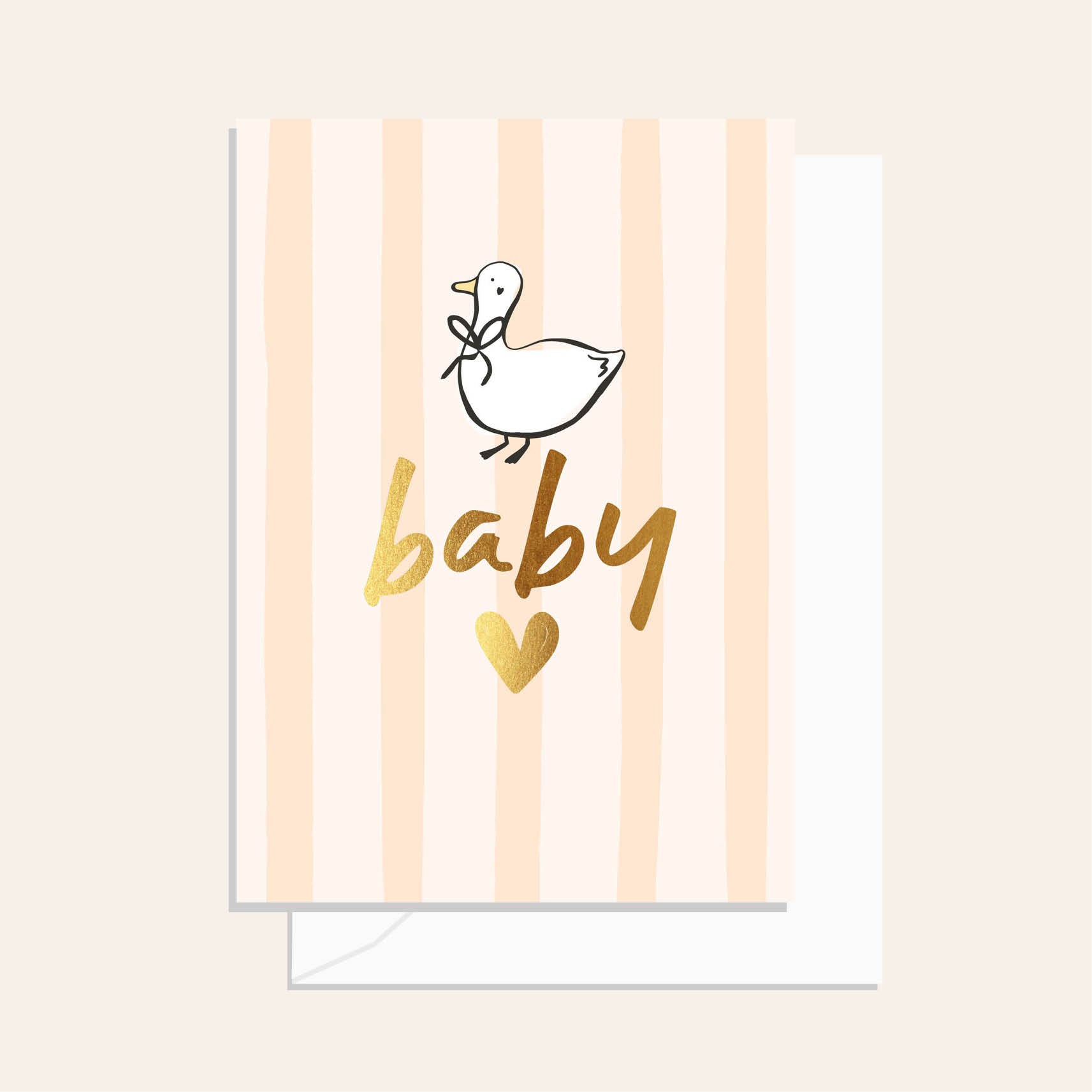 Baby Duck Oat Greeting Card