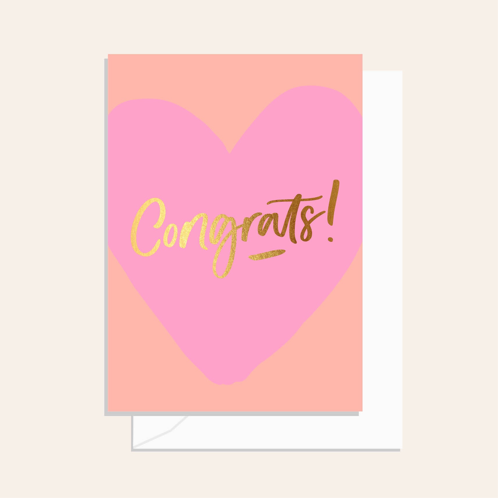 Congrats Heart Pink