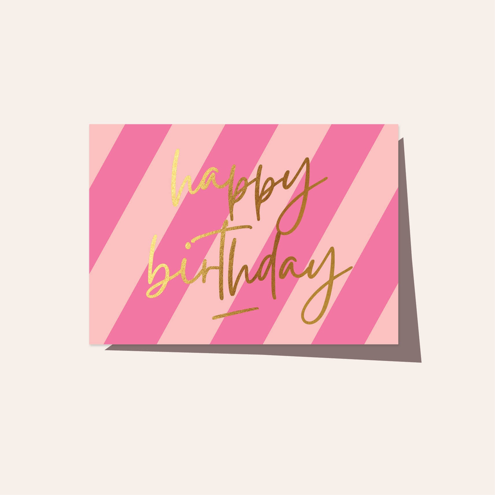 Pink Stripe Birthday