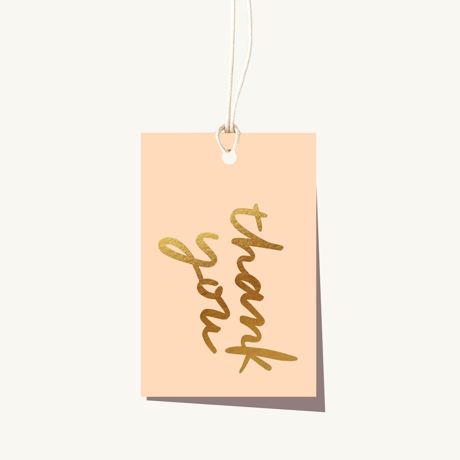 Thank You Latte Tag