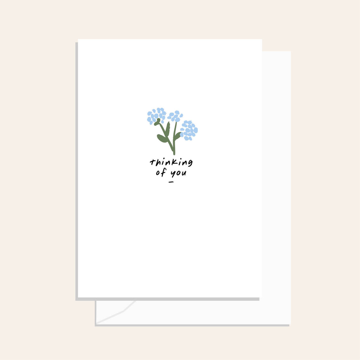 Flower Thinking Of You Greeting Card