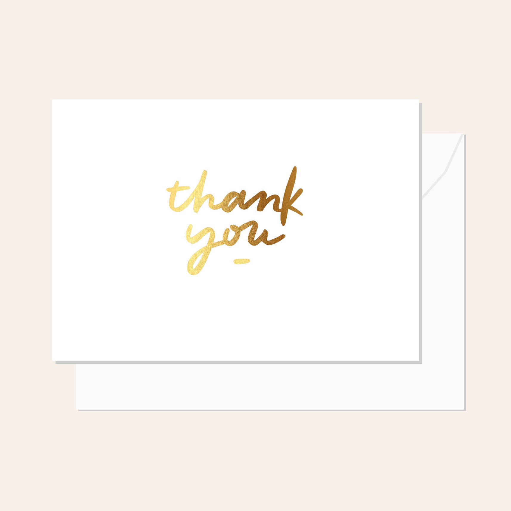 Thank You Script Gold Card