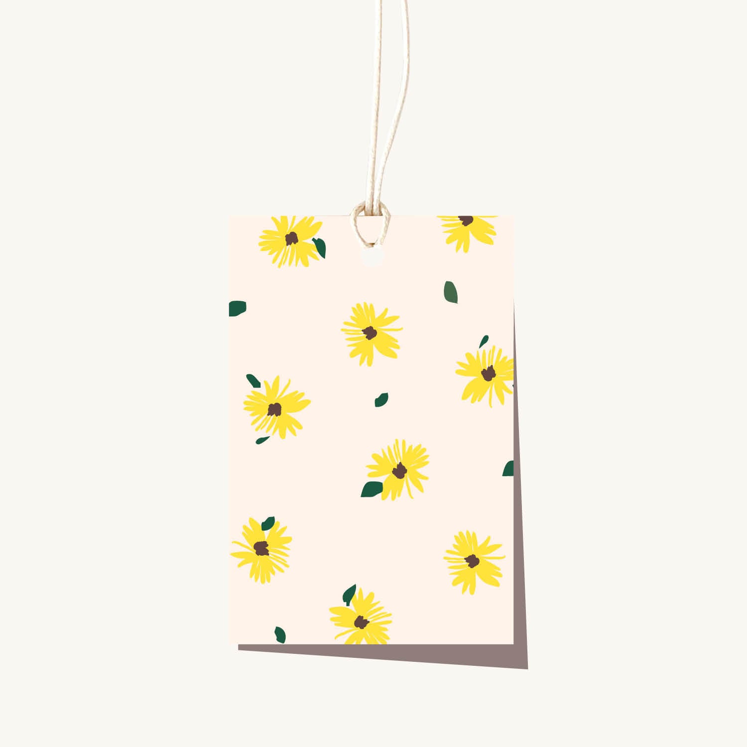 Wildflower Sunflower Tag