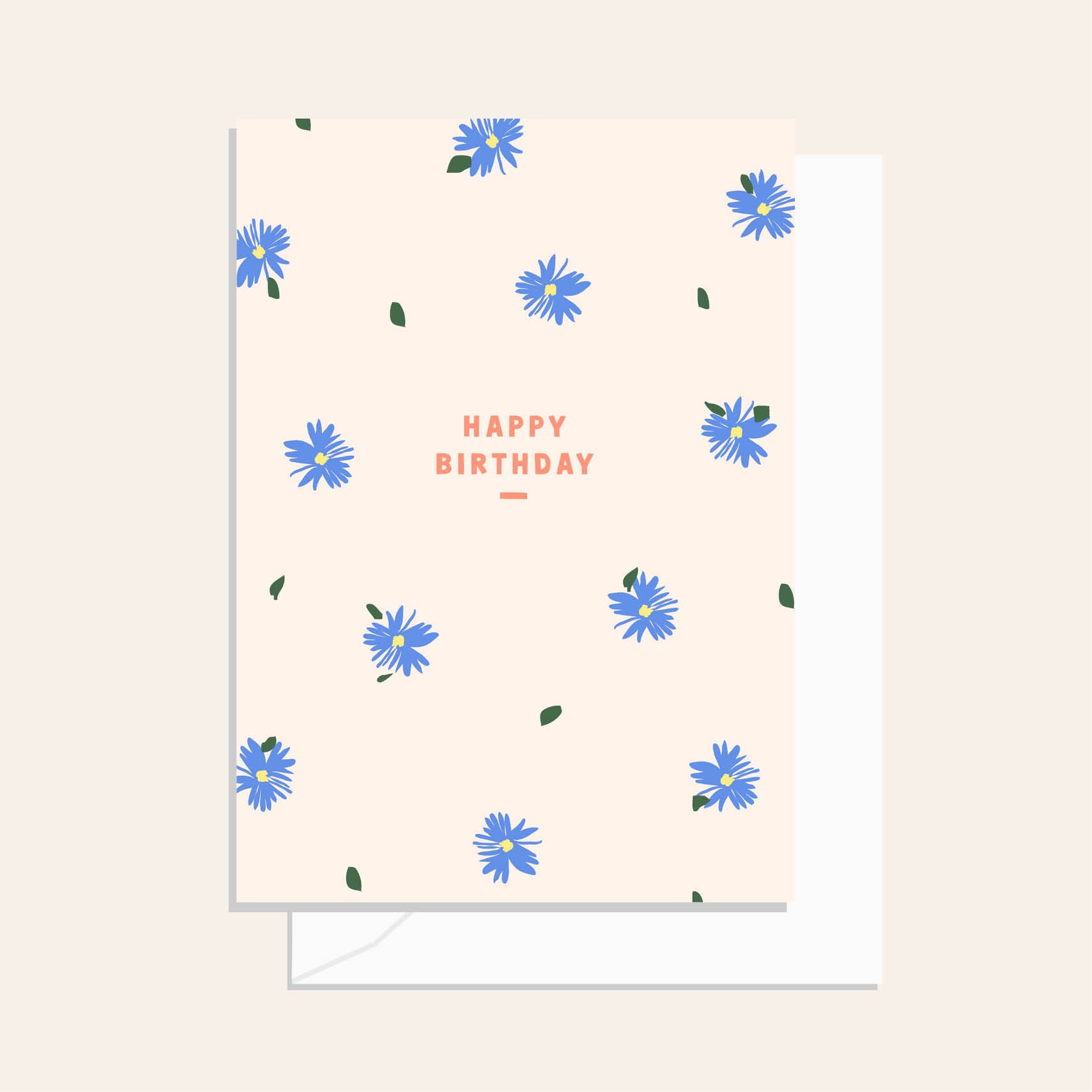Wildflower Cornflower Card