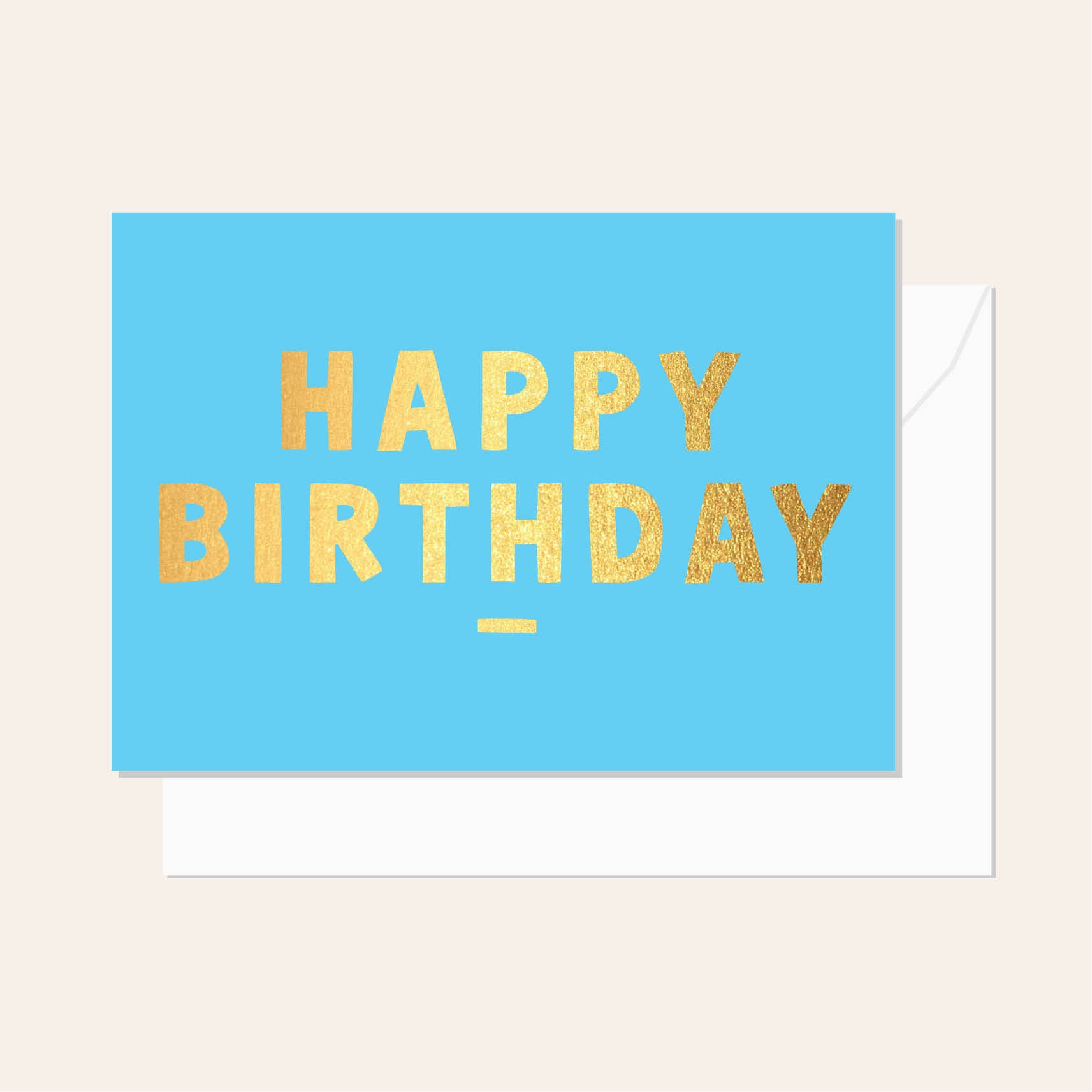 Happy Birthday Blue Card