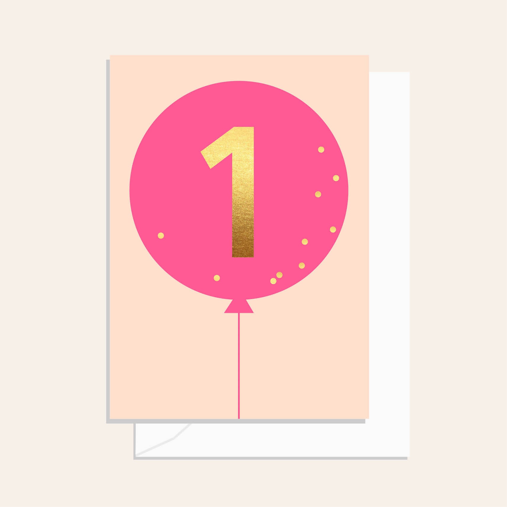 1st Birthday Balloon Pink