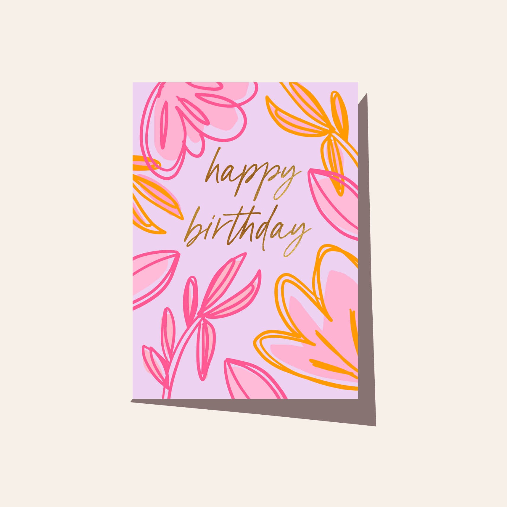 Neon Foliage Birthday Lilac