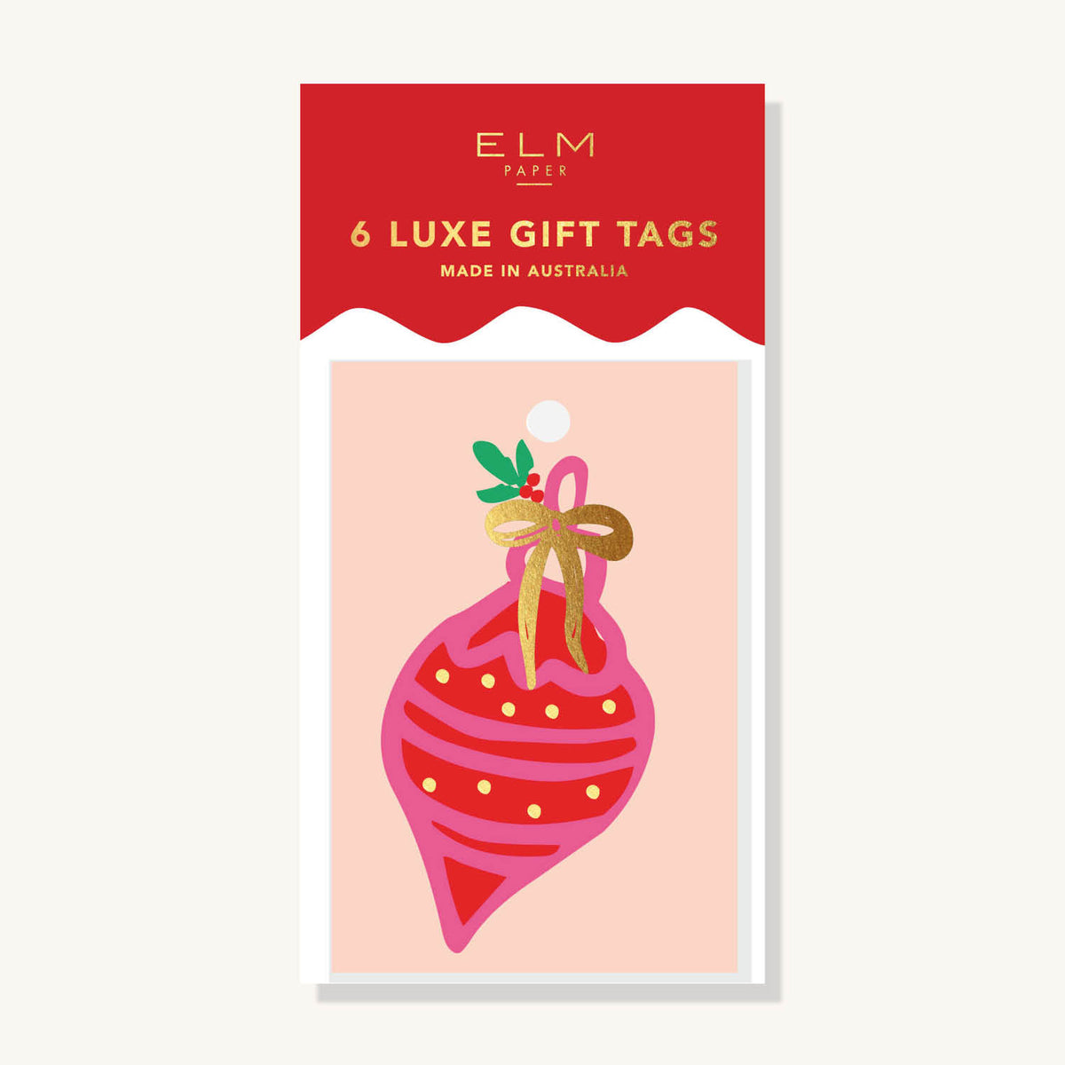 Pack of 6 Festive Deco Tags