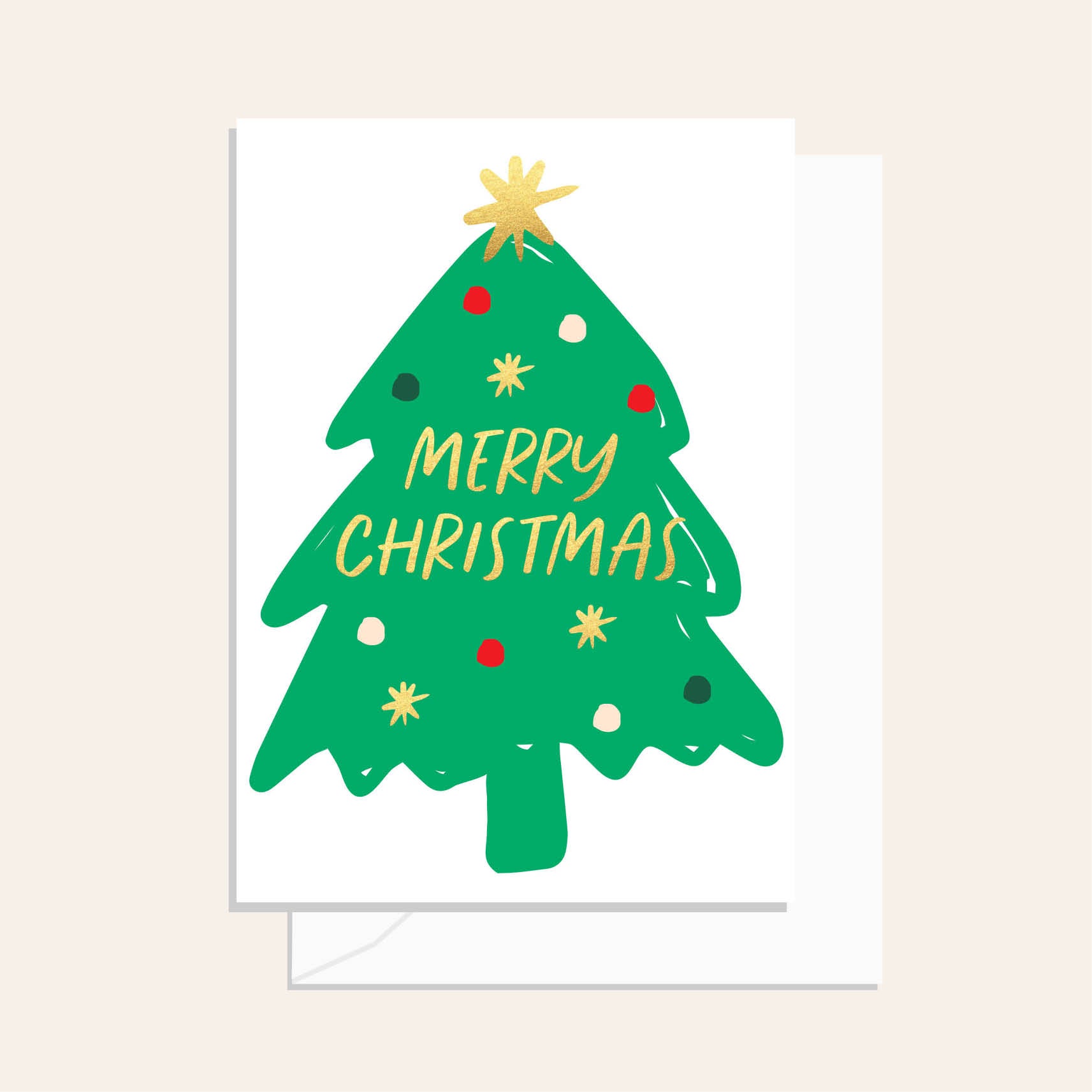 Festive Christmas Tree Card