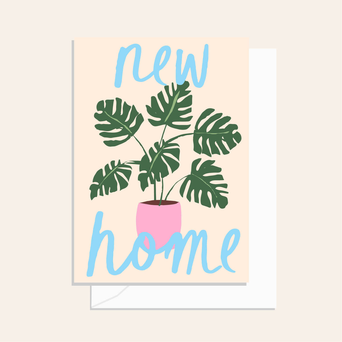 New Home Plant Greeting Card