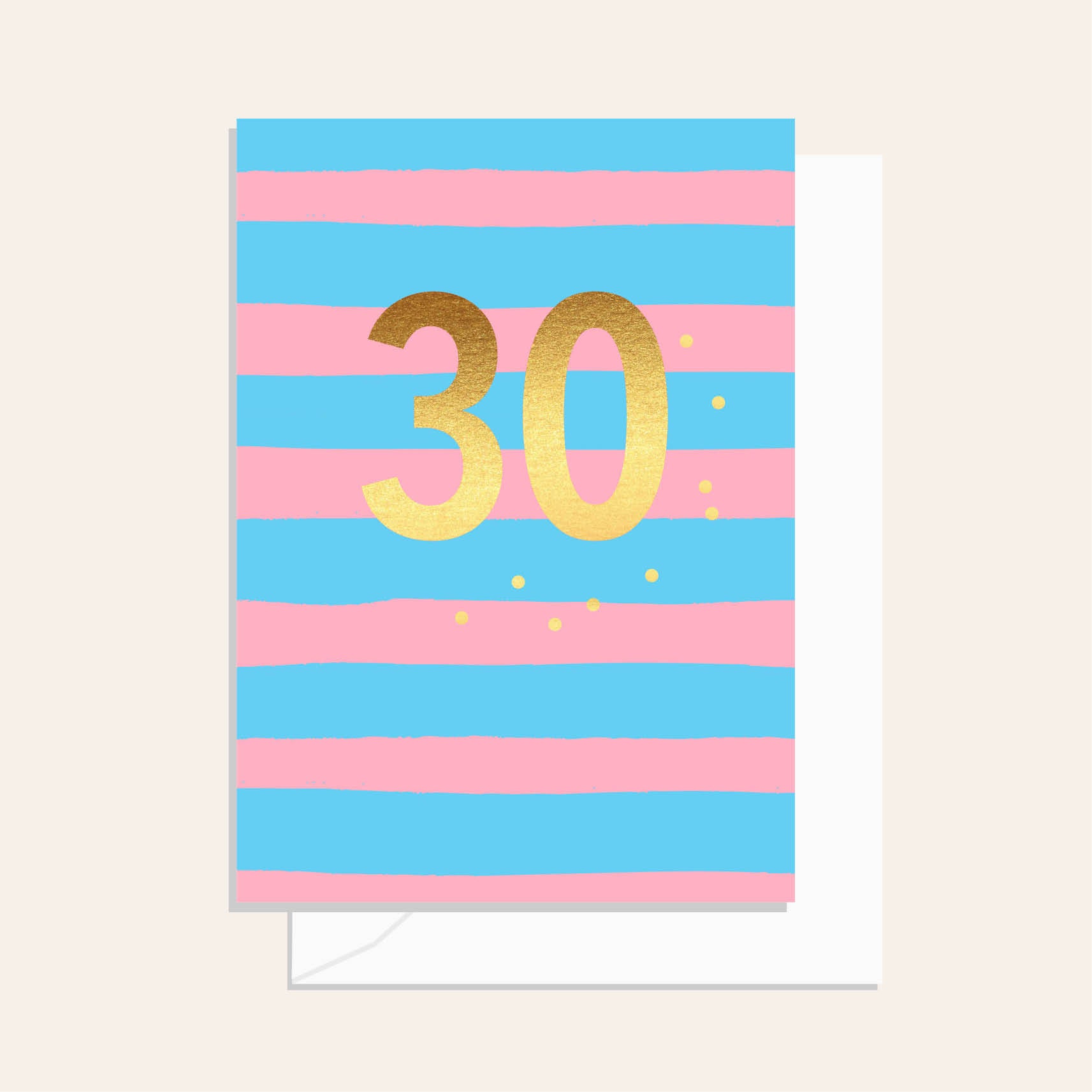 30th Stripe Pink/Blue