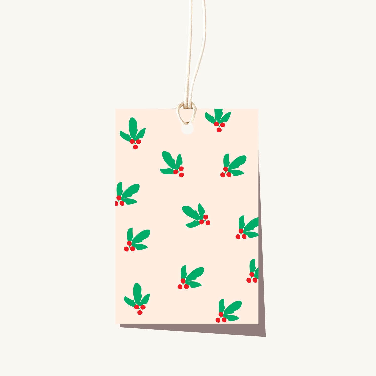 Berry Leaves Gift Tag