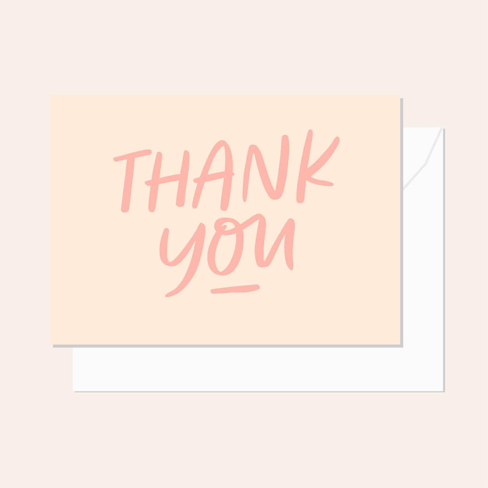 Thank You Apricot Script