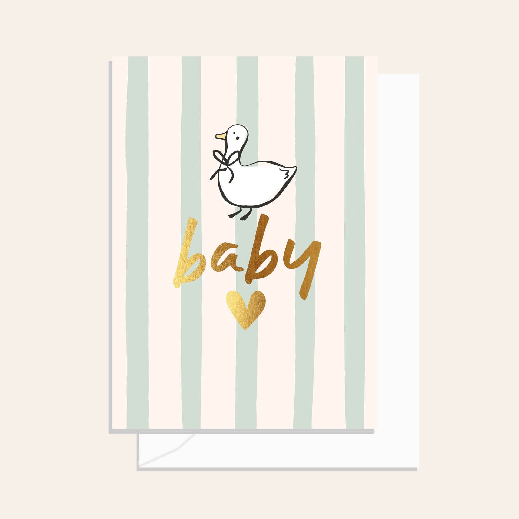 Baby Duck Sage Card