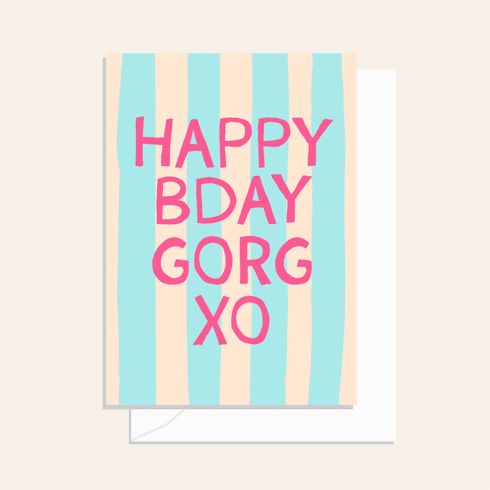 Beach Club Bday Gorg Stripe