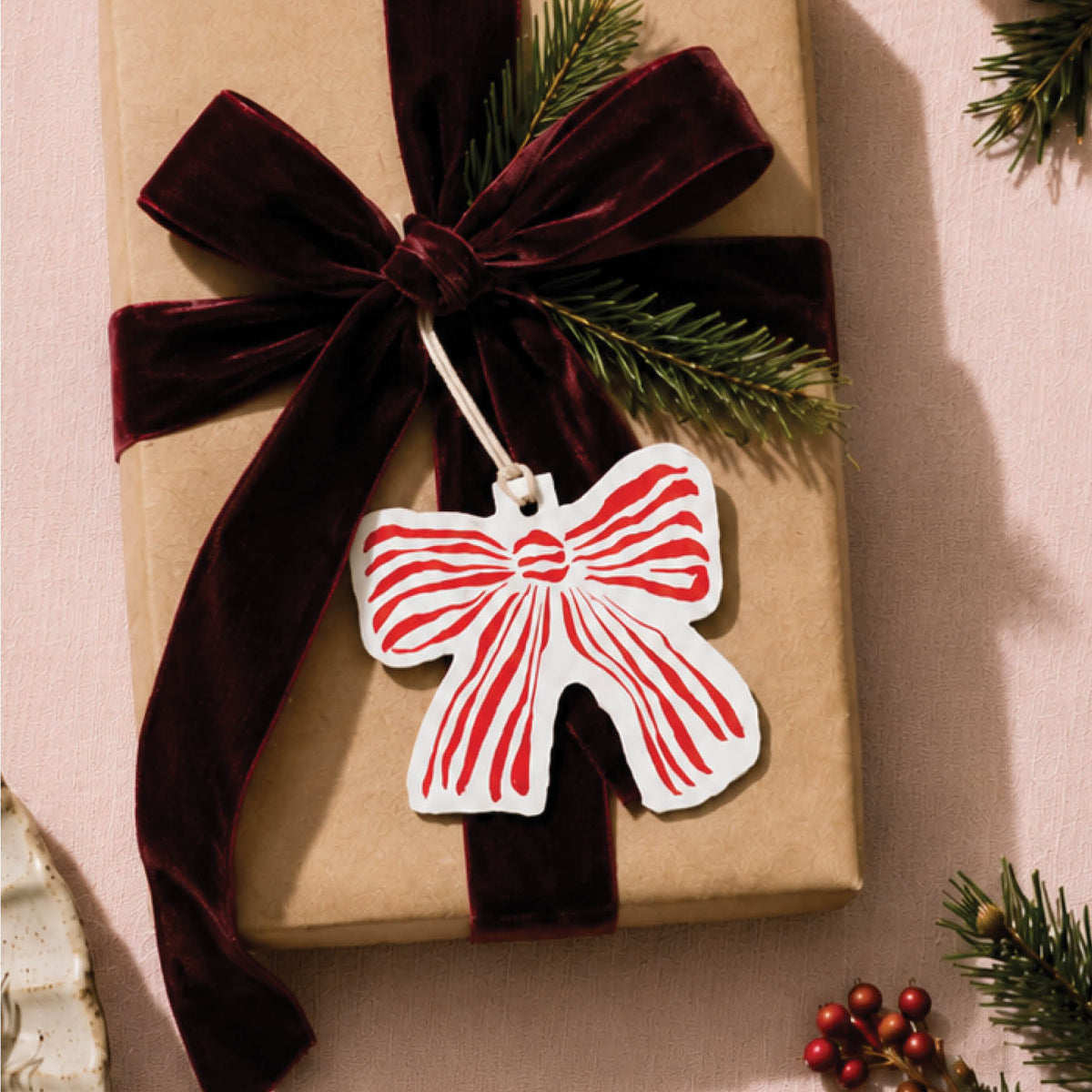 Grande Bow Pack of 6 Gift Tags