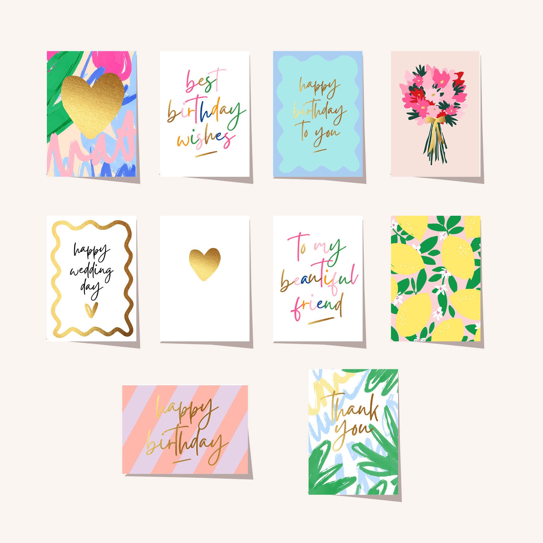 The Fave Bundle of 10 Assorted Cards