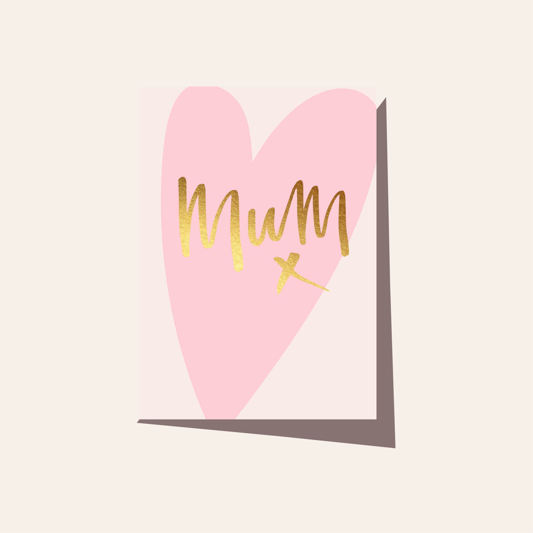 Mum Pale Pink Heart
