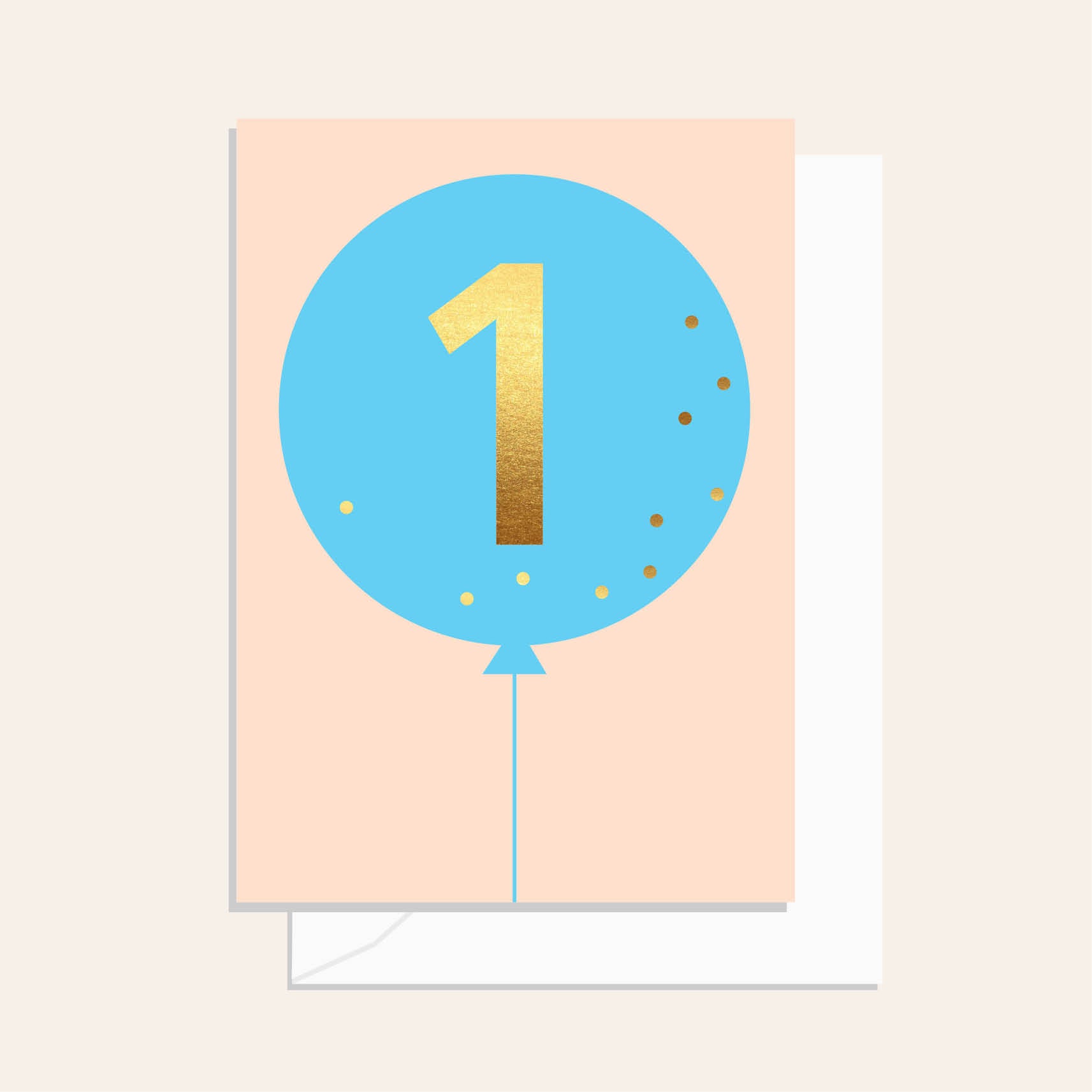 1st Birthday Balloon Blue