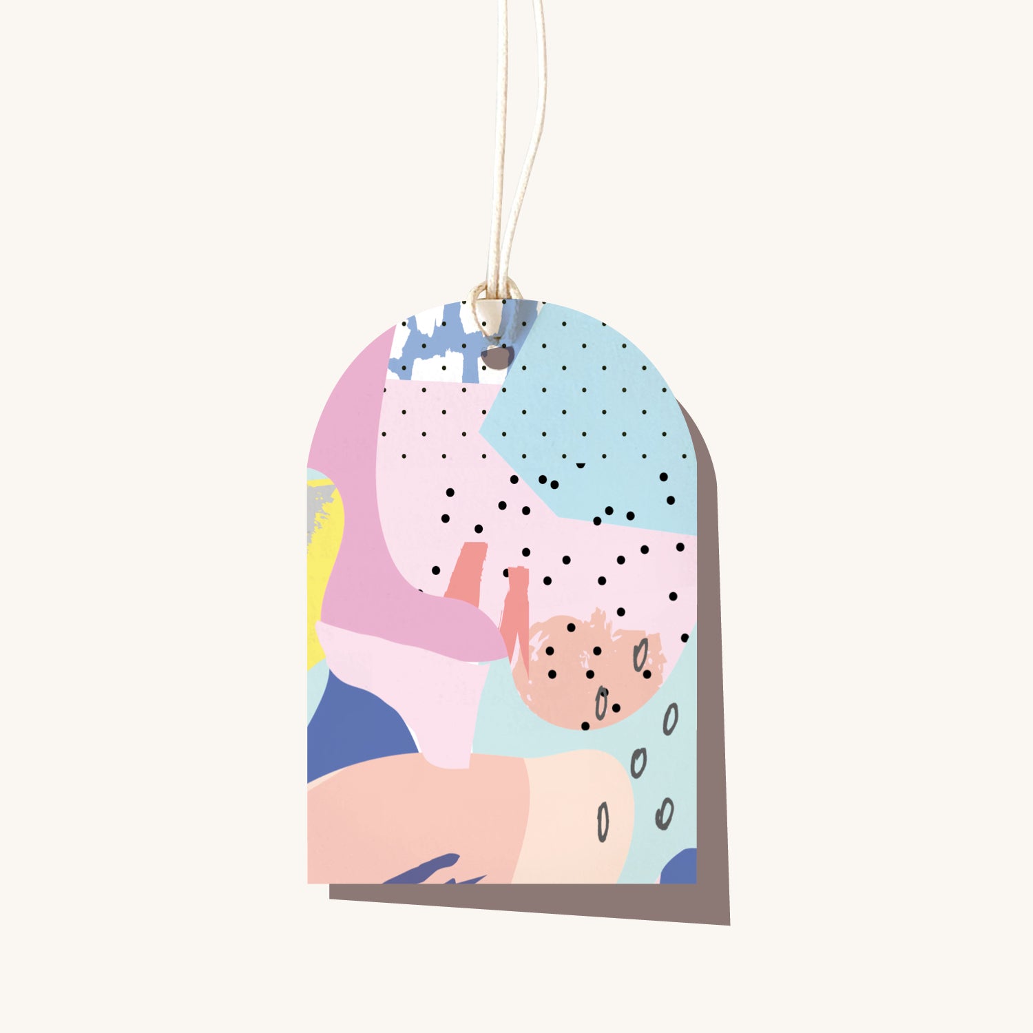 Painty Pastel Gift Tag
