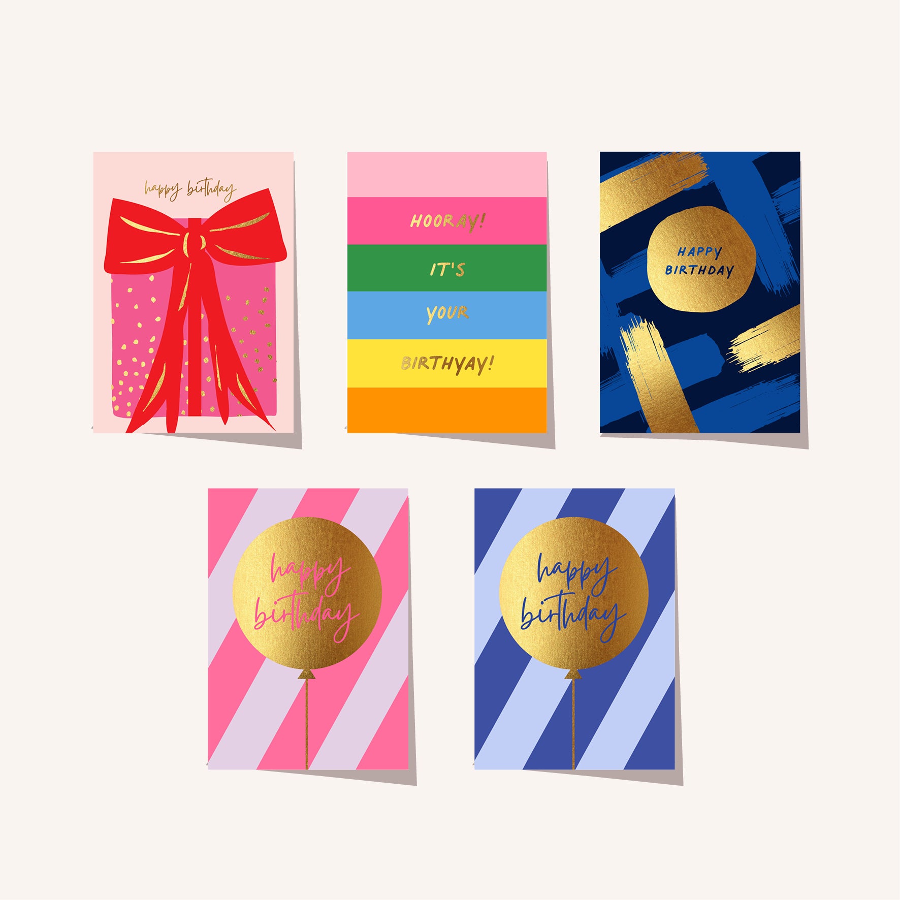 Kids Birthday Pack of 5 Cards